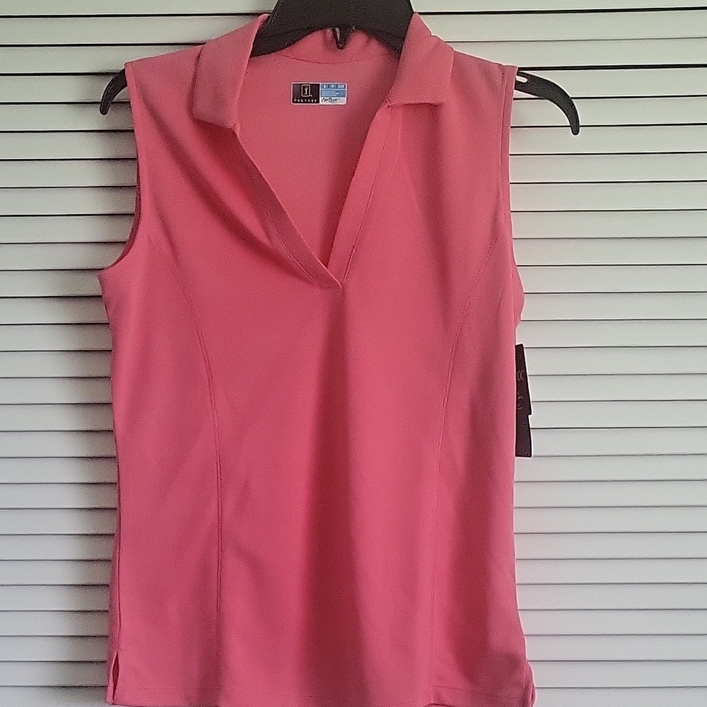 PGA Tour Pink Sleeveless Blouse